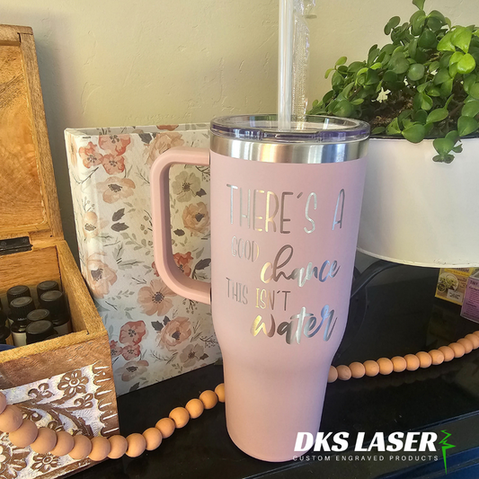 Drink Sayings- 40 oz Handled Tumbler