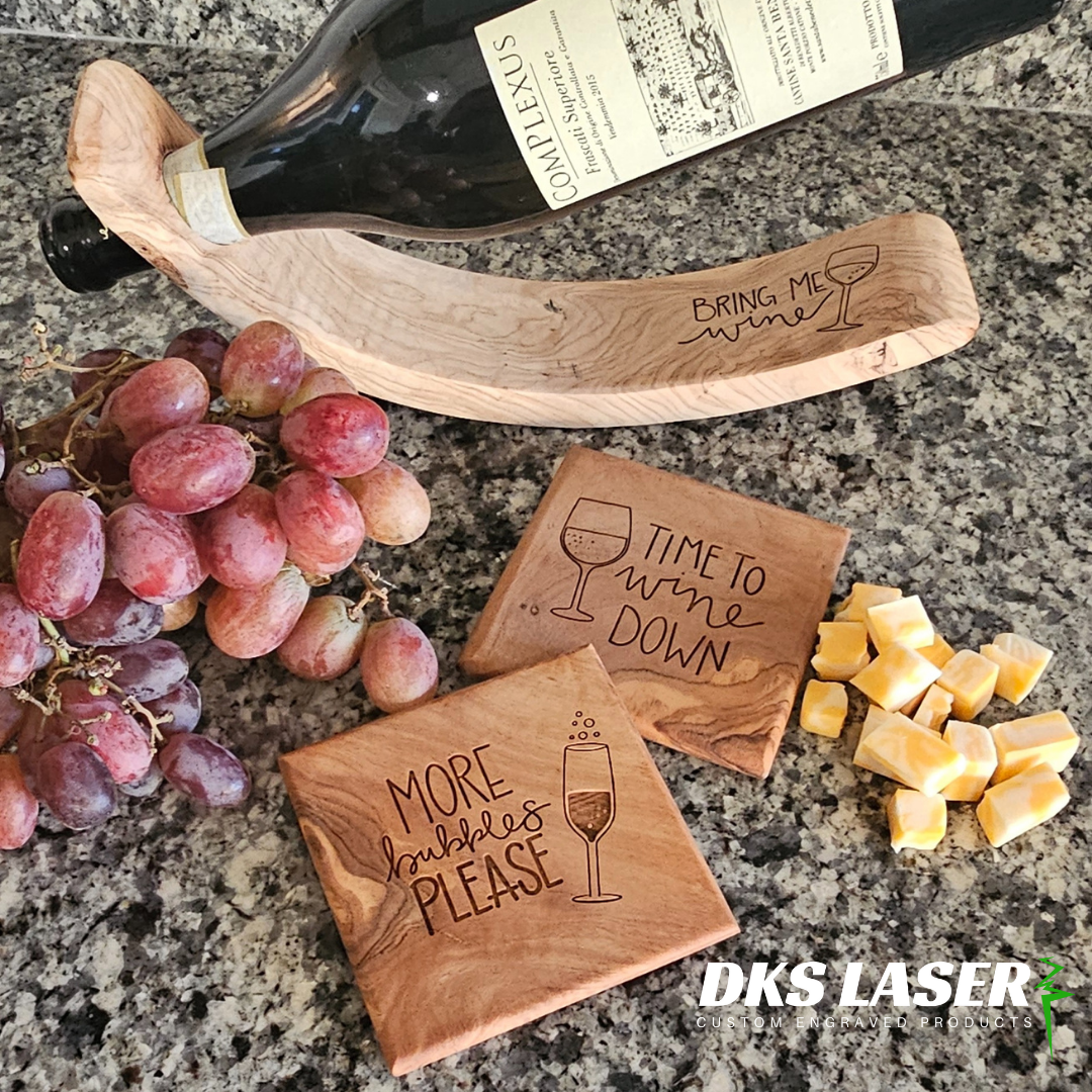 Wine Holder & Coasters
