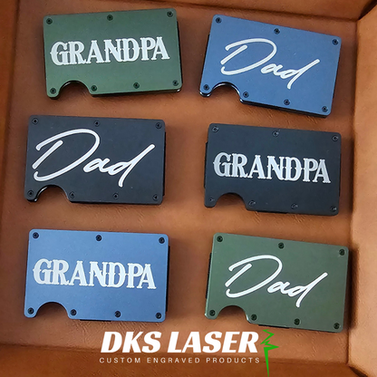 Dad/Grandpa Metal Wallets