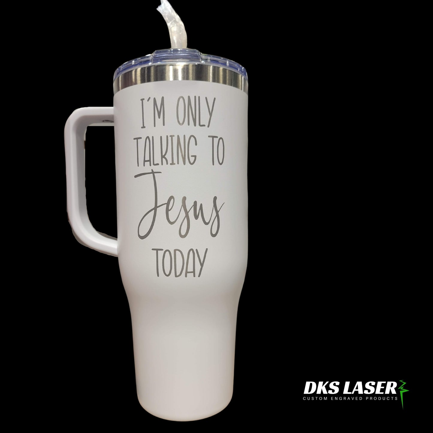 Funny Sayings- 40 oz Handled Tumbler