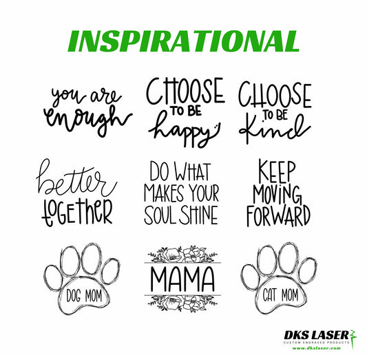 Inspirational- 40 oz Handled Tumbler
