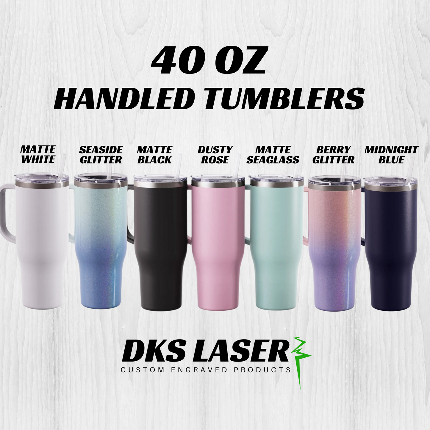 Inspirational- 40 oz Handled Tumbler